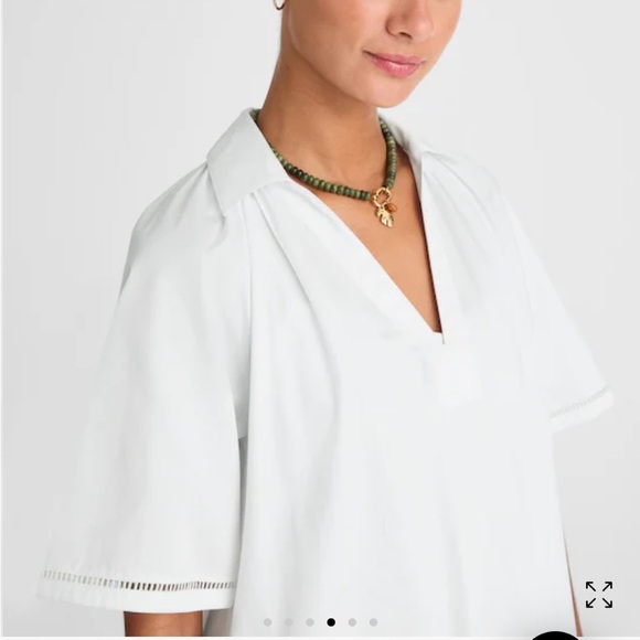 Madewell Poplin Splitneck Midi Shirtdress - Picture 6 of 7